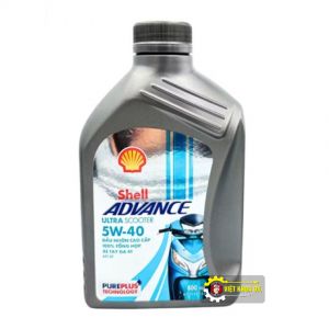 NHỚT SHELL  ADVANCE ULTRA SCOOTER 5W40 0.8 LÍT